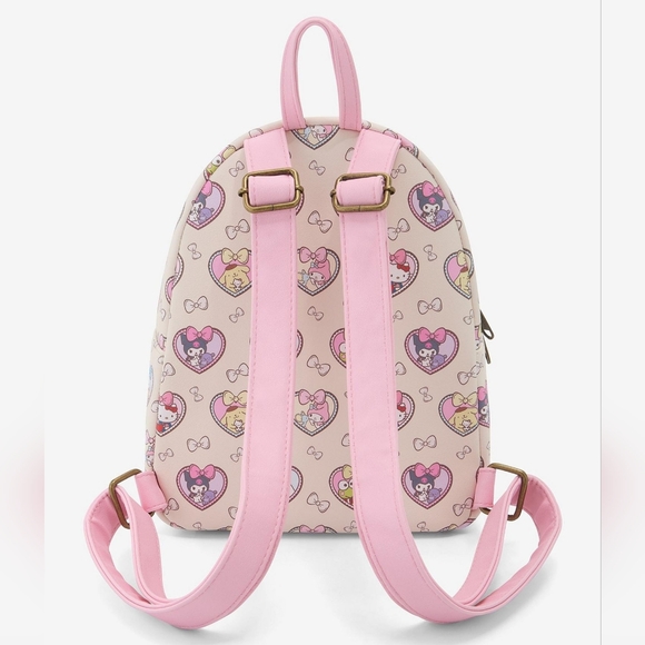 Loungefly Hello Kitty And Friends Bestie Hearts Mini Backpack (Light pink) - Picture 10 of 11